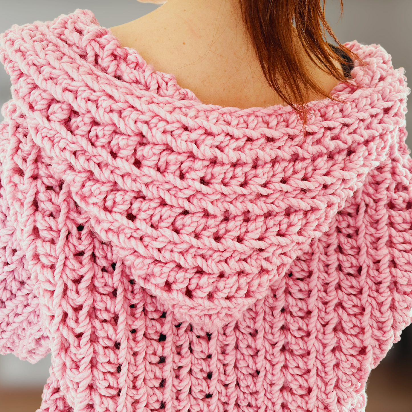 Ariana Grande-Inspired Oversized Hooded Cardigan Crochet Pattern