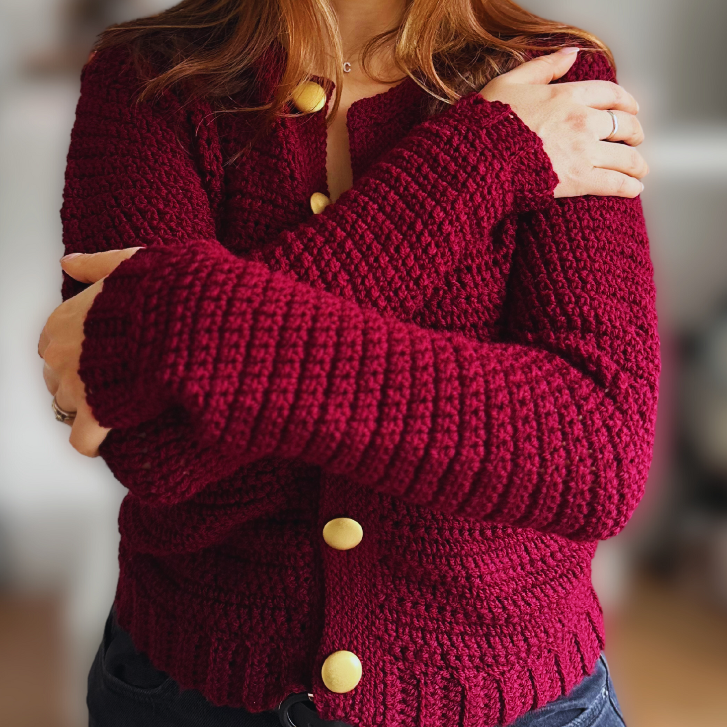 Button Cardigan – Digital Crochet Pattern