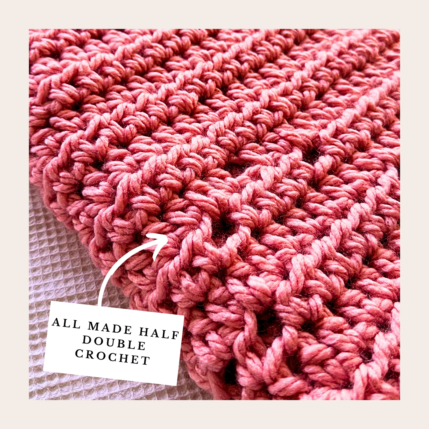 Hidden Heart Baby Blanket - Digital Crochet Pattern