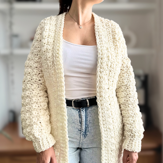 Lemon Peel Cardigan - Digital Crochet Pattern