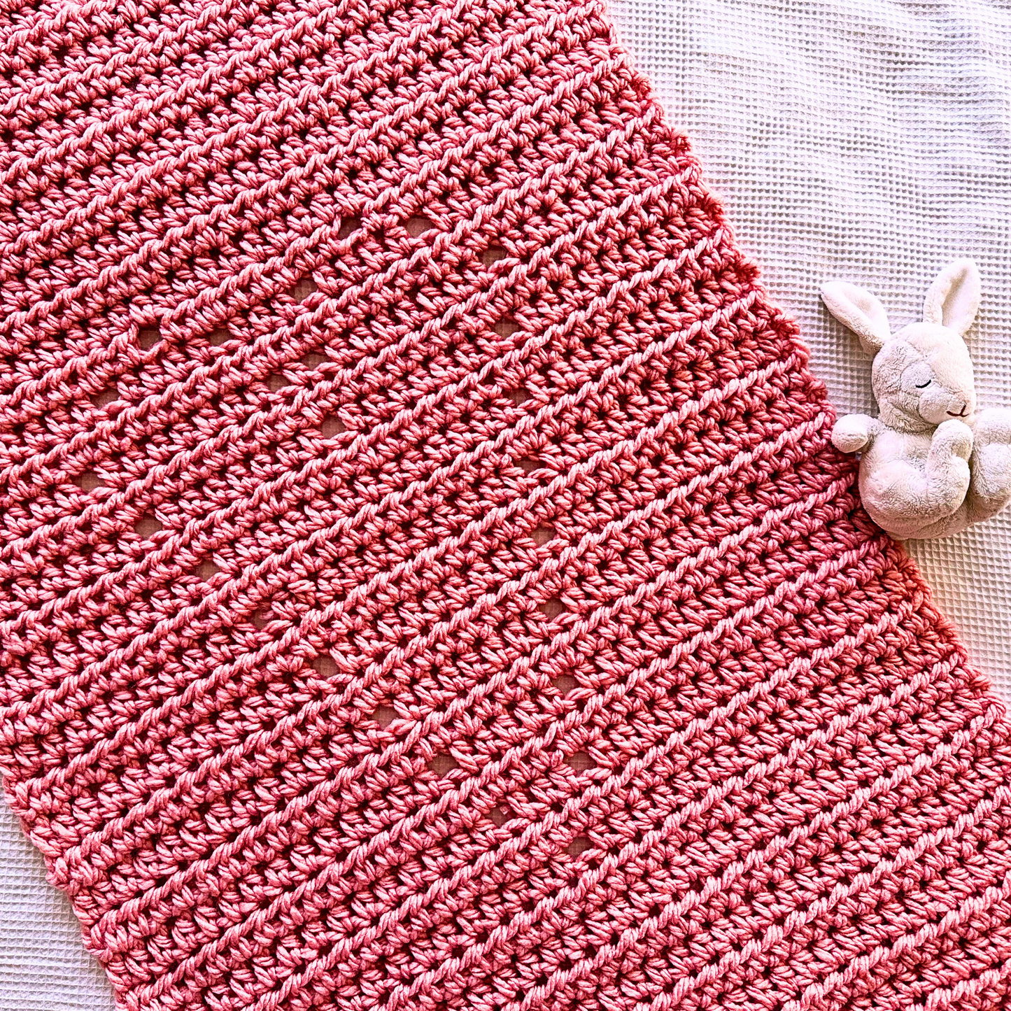 Hidden Heart Baby Blanket - Digital Crochet Pattern