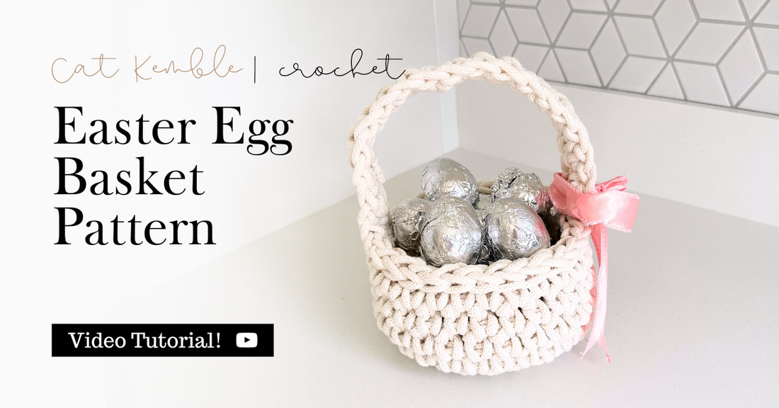 Easter Egg Hunt Crochet Basket Free Pattern & Tutorial