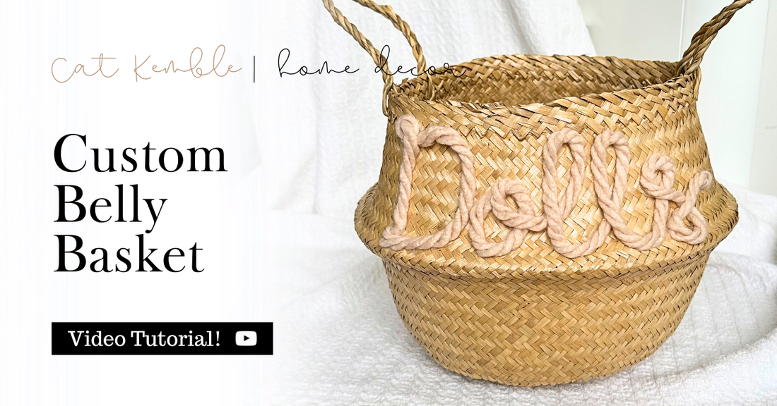 Customised Seagrass Belly Basket Tutorial Cat Kemble