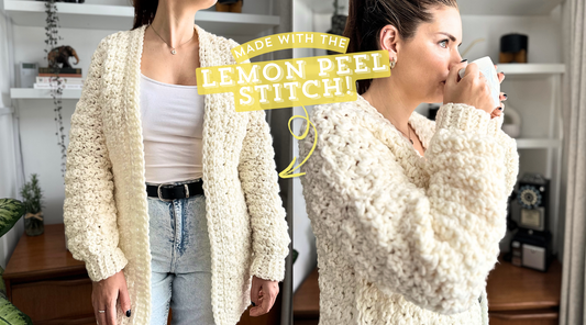 Lemon Peel Stitch Cardigan Tutorial & Pattern