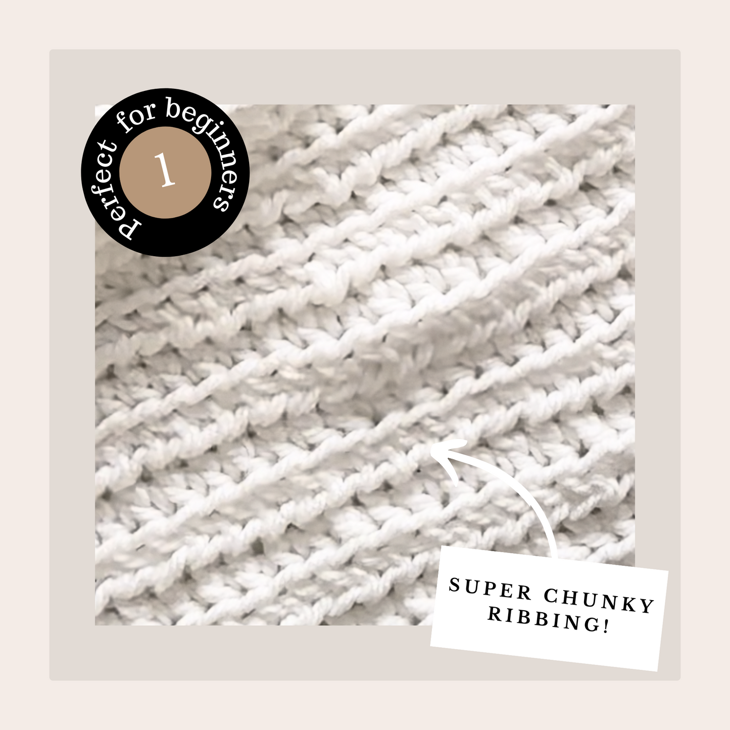 Chunky Ribbed Baby Blanket - Digital Crochet Pattern