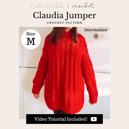 Claudia Winkleman Inspired Jumper - Digital Crochet Pattern