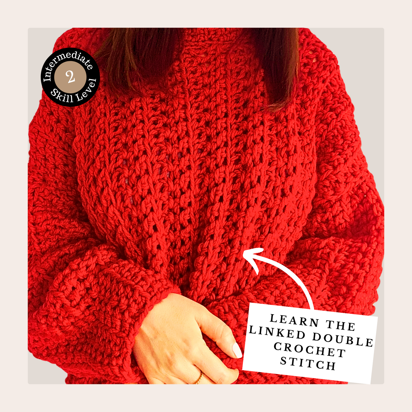 Claudia Winkleman Inspired Jumper - Digital Crochet Pattern