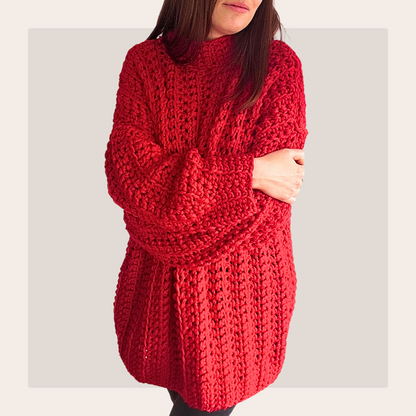 Claudia Winkleman Inspired Jumper - Digital Crochet Pattern