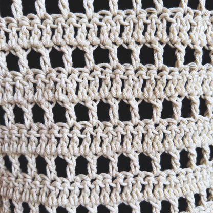 Cotton Mesh Cardigan - Digital Crochet Pattern