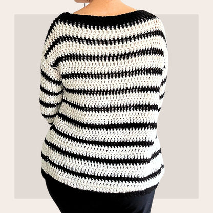 Stripy Cardigan - Digital Printable Crochet Pattern