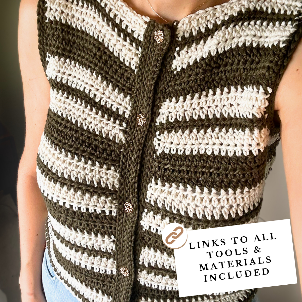 Striped Cotton Top Crochet Pattern