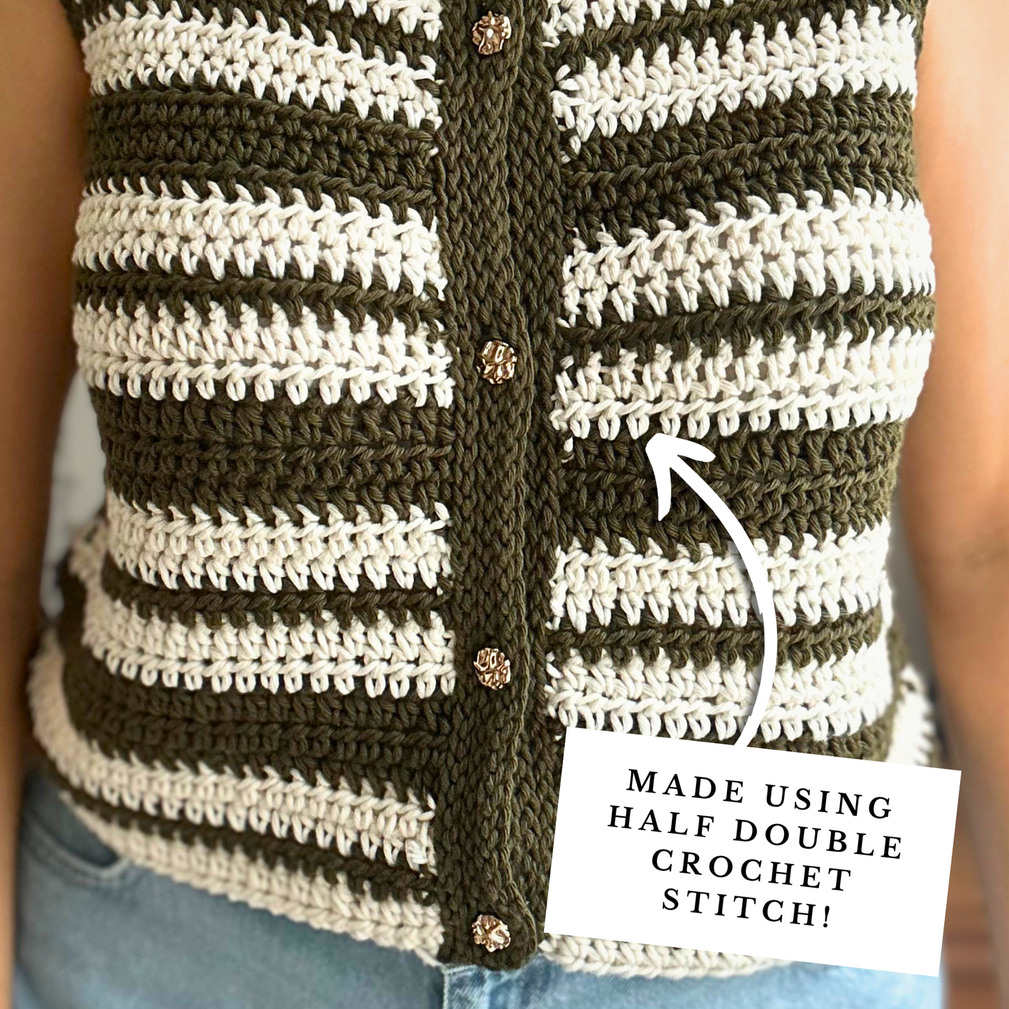 Striped Cotton Top Crochet Pattern