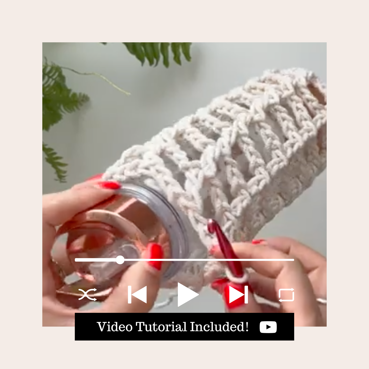 Water Bottle Holder - Digital Crochet Pattern