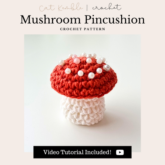 Mushroom Pincushion - Digital Crochet Pattern