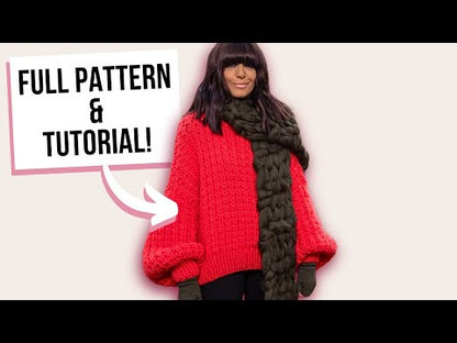 Claudia Winkleman Inspired Jumper - Digital Crochet Pattern